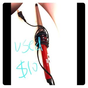 Hair curler used red great condition connair